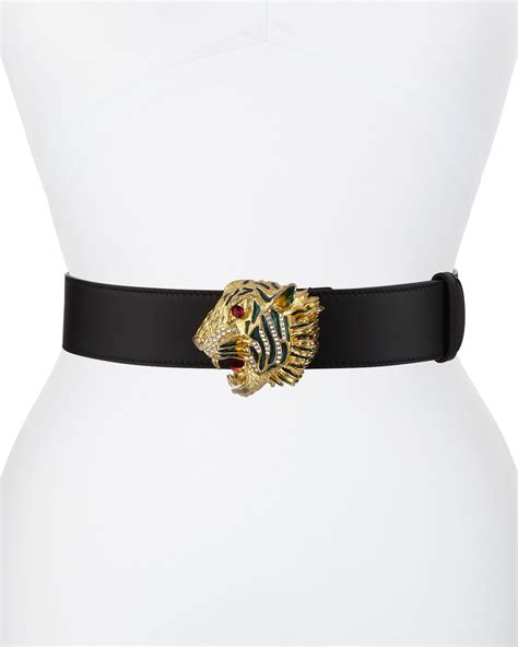 gucci tiger buckle belt|gucci belt interlocking g buckle.